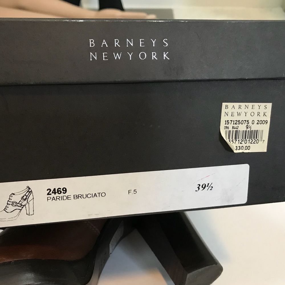 Barneys New York Co-op Brown Ankle Booties - Picture 5 of 8